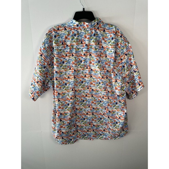 Paulo Solari Button Shirt Men 3X XXXL Multi-color Pattern Short Sleeve - Picture 3 of 5
